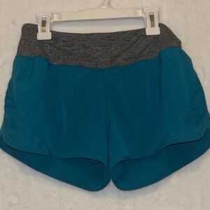 Champion Women's Athletic Shorts in Teal and Gray